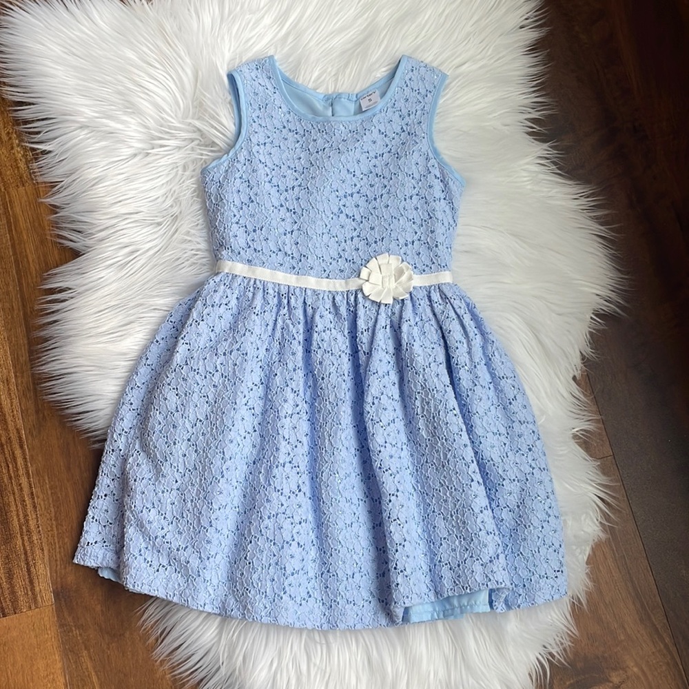 Carter’s blue lace dress, girls size 5